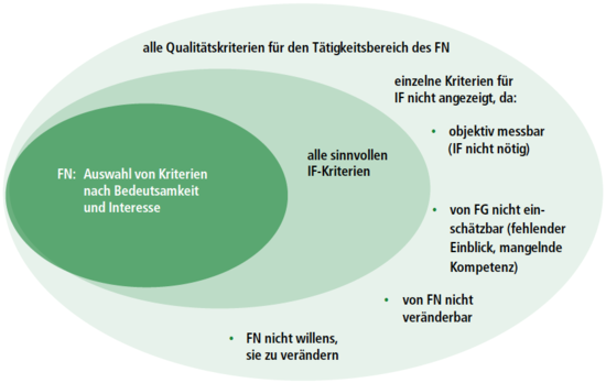 Die Thematisierung von Qualitätskriterien in einem IF